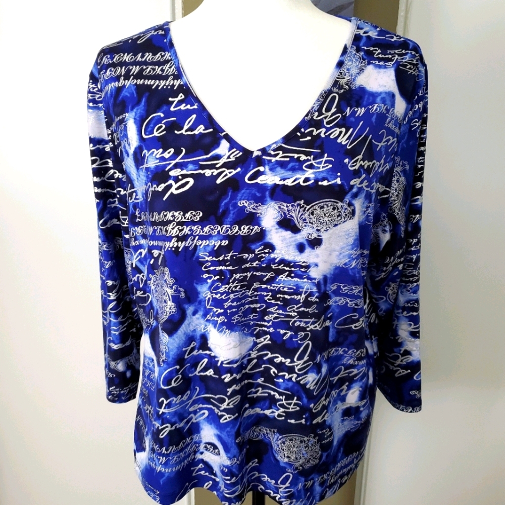 Blue Allison Daley shirt